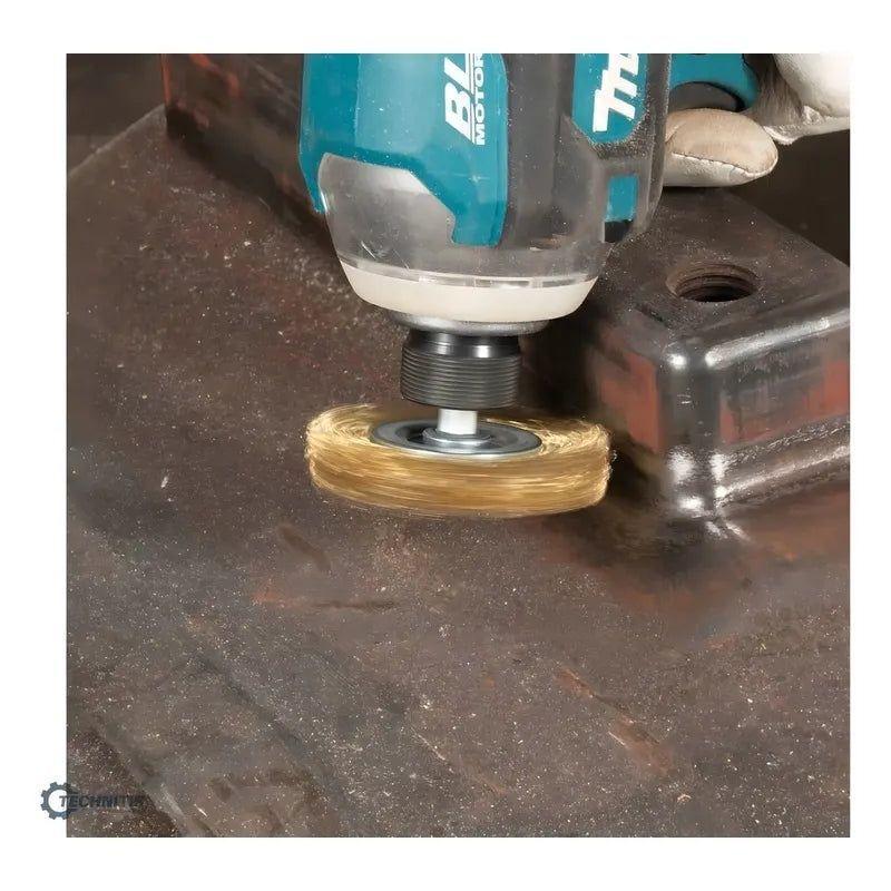 Grata De Alambre Ondulado Latonado 2 X 1/4 Makita D73667 Dorado-3