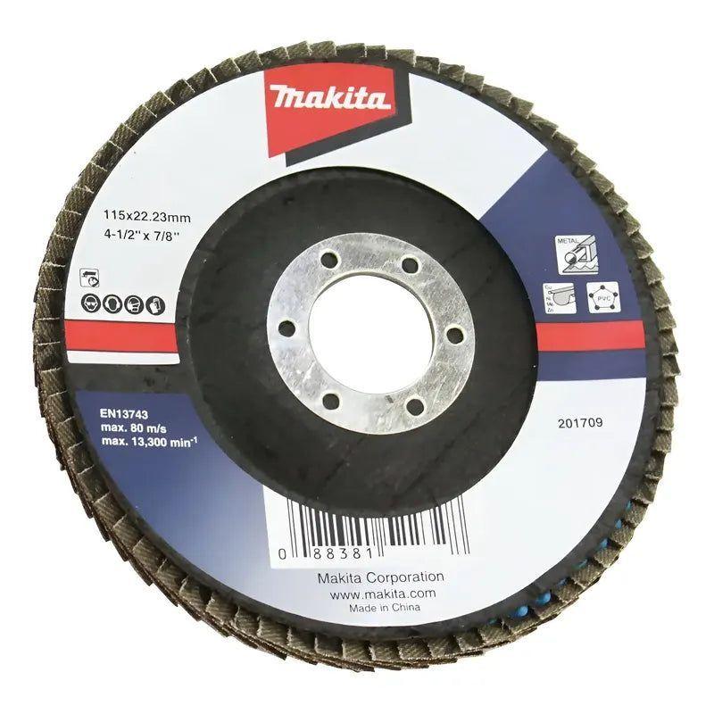Disco Traslapado Metal 4-1/2' Gr60 Óx. Alum. Makita D-63448 Bordó-0