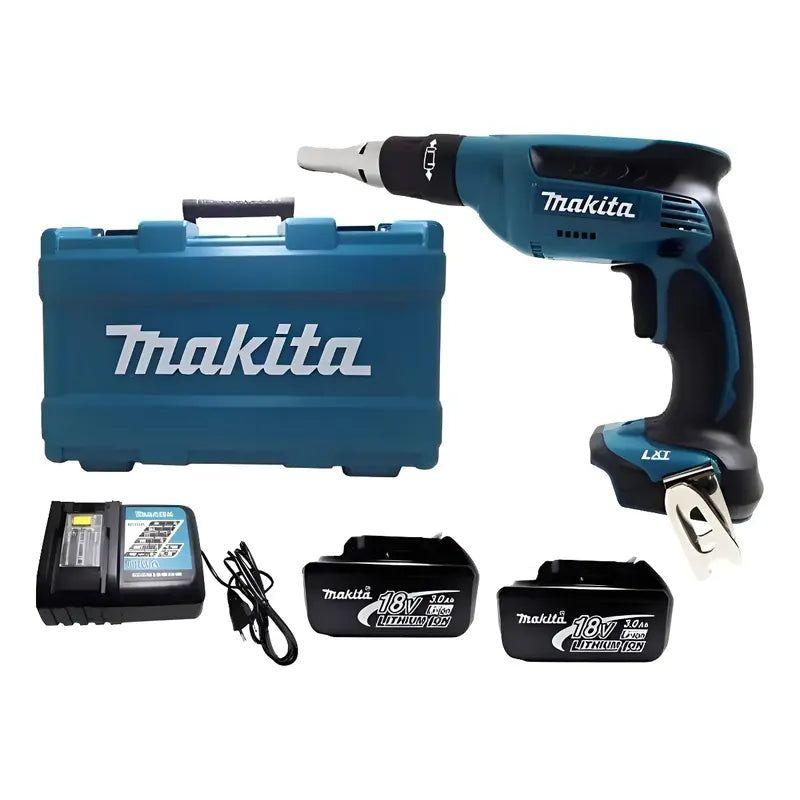 Kit Atornillador Inalámbrico 1/4' 18v Makita Dfs452rfe Turquesa 18v-0