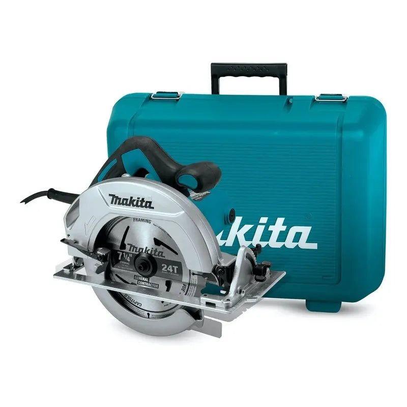 Sierra Circular Makita 7 1/4'' 1.200w Con Maleta Hs7600k  Verde Turquesa-3
