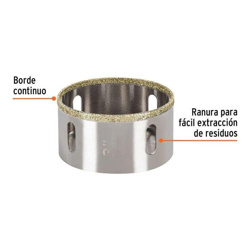 Sierra Copa Diamantada Para Cerámica/azulejo 3 PuLG - Truper-0