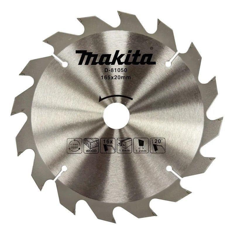 Disco Sierra Circular, T.c.t, 165 X 20 Mm, 16 D D-81050 Plateado-1