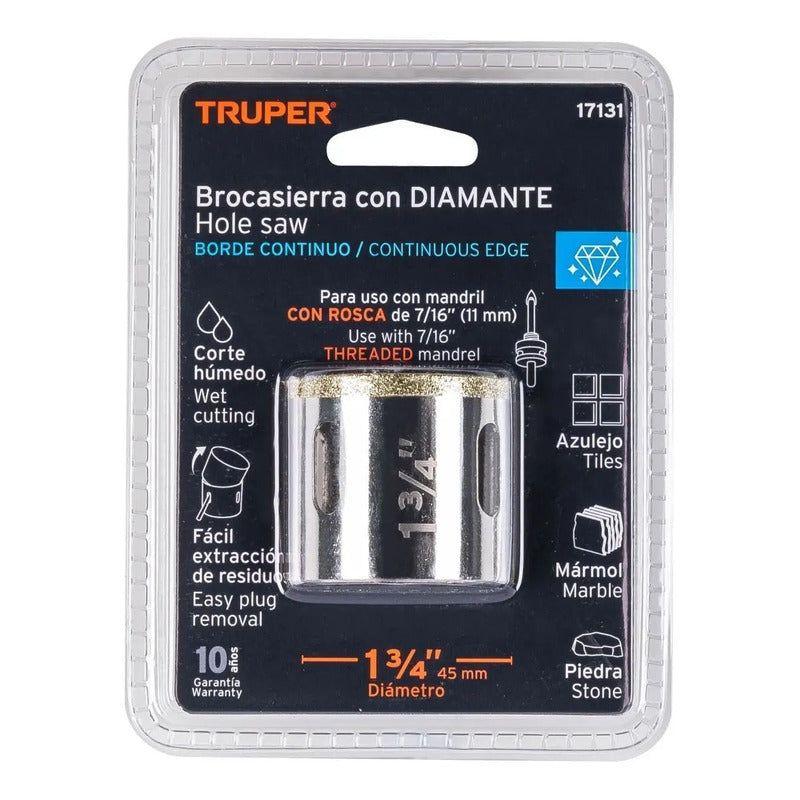 Sierra Copa Diamantada Cerámica Coaz-1-3/4 PuLG - Truper-2