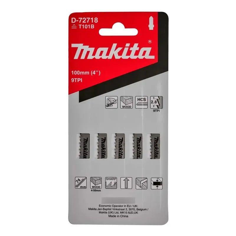 Set 5 Pcs Hojas De Calar Madera Corte Rapido Makita D-72718-1
