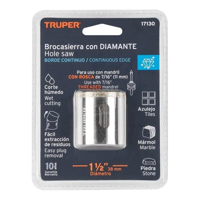Sierra Copa Diamantada Para Cerámica/azulejo 1-1/2 - Truper-3
