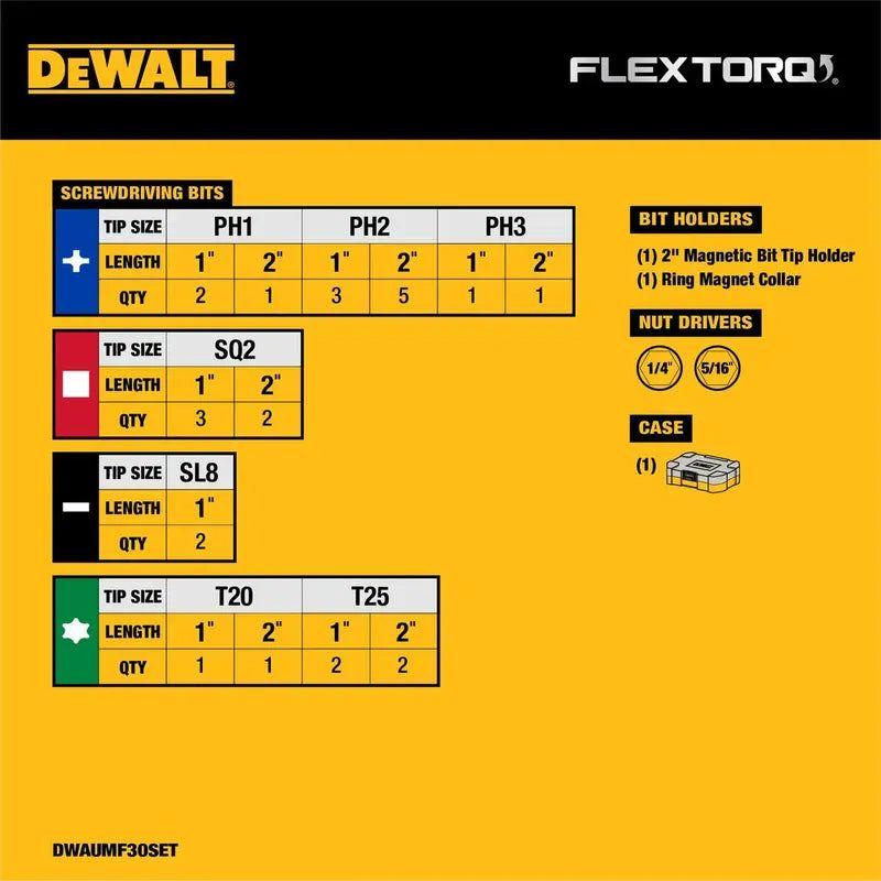 Set 30 Puntas Llave De Impacto Maxfit Dewalt Dwaumf30set-3
