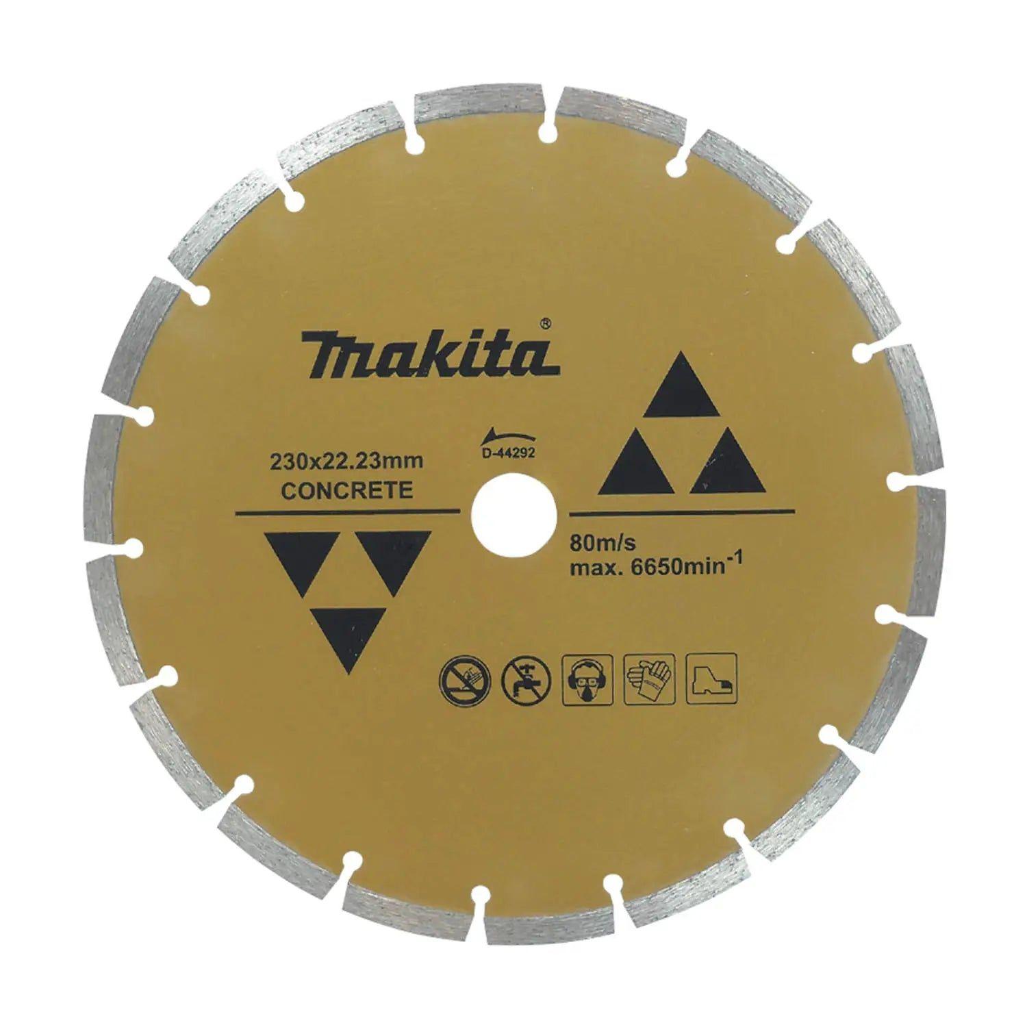 Disco Diamantado Segmentado Concreto 9'' Makita D-44292 Dorado Oscuro-2