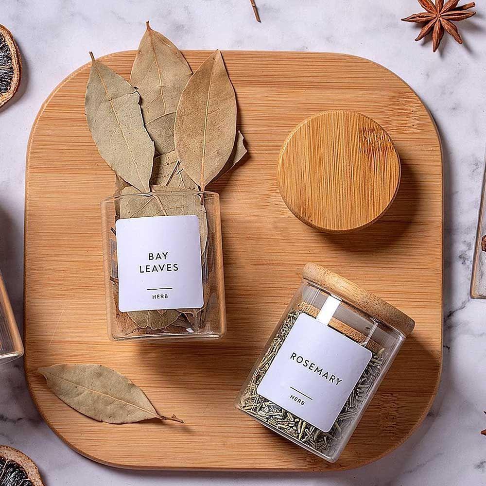 Set 10 Frascos de Vidrio Herméticos Tapa Bambú 250 ml Jarkons Home-3