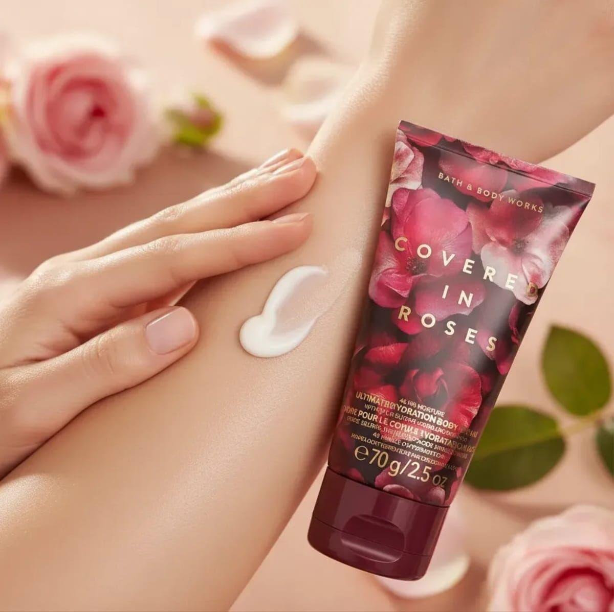 Body Cream. Covered In Roses. 70g. Bath & Body Works-3