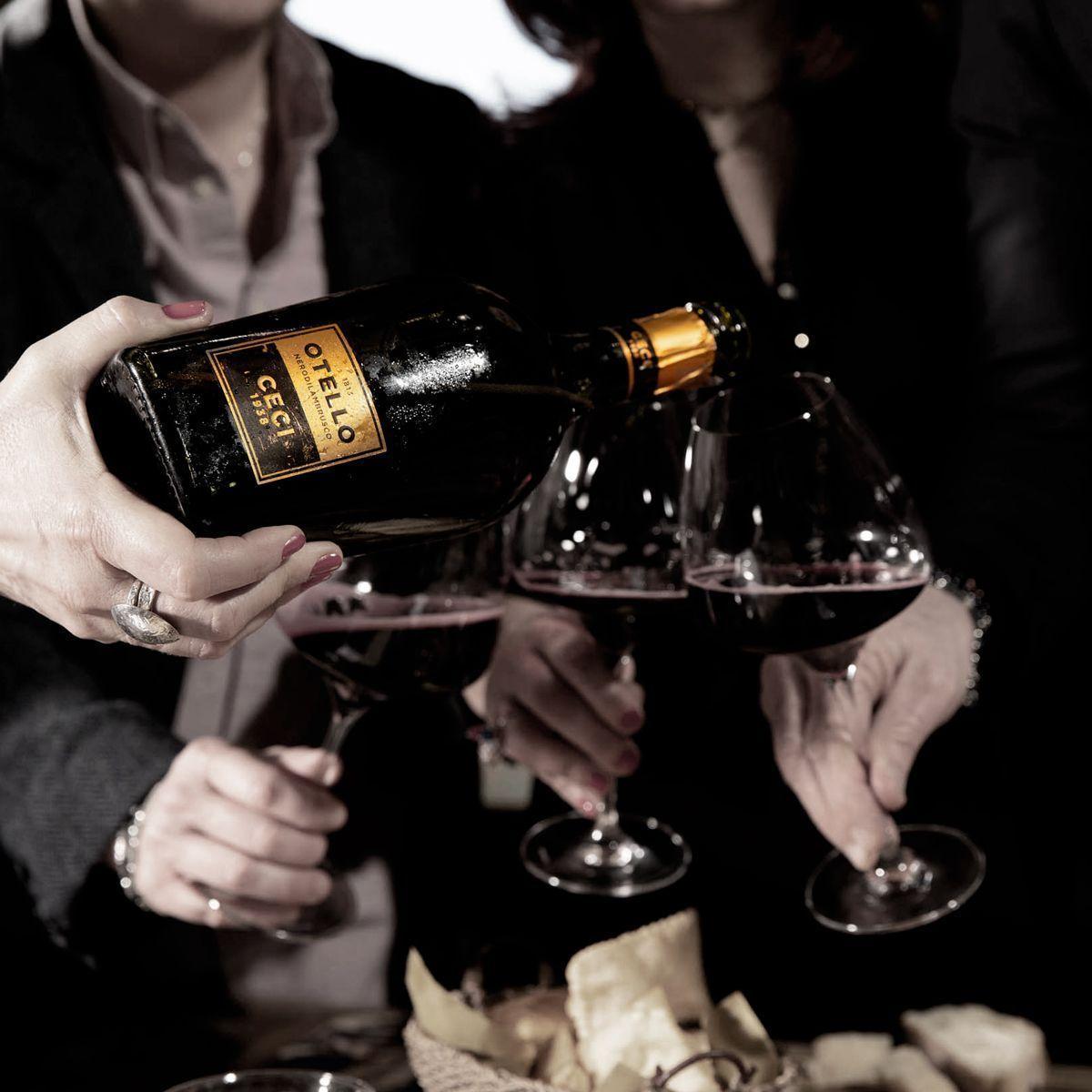 VINO TINTO ITALIA LAMBRUSCO IGT OTELLO ORO CANTINE CECI-2