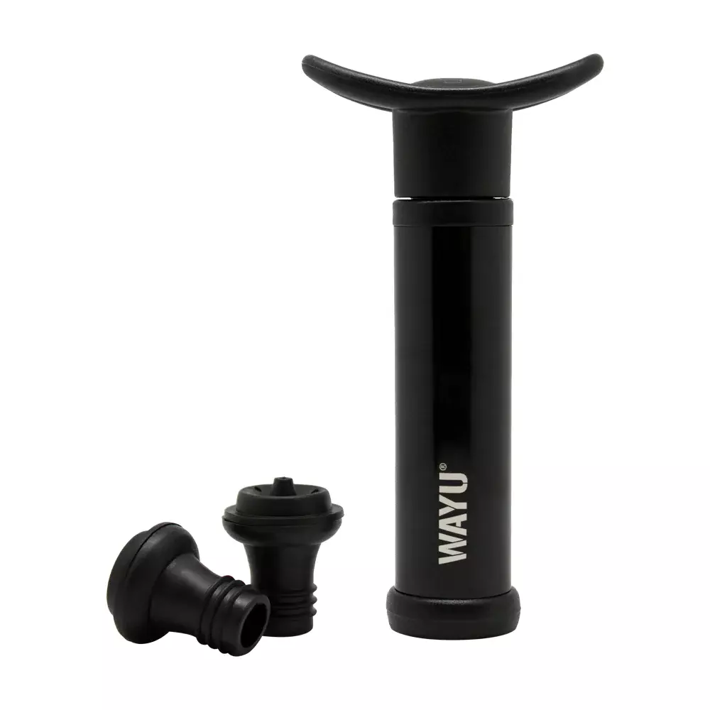 Set Sellador Vino Wayu Color Negro-2