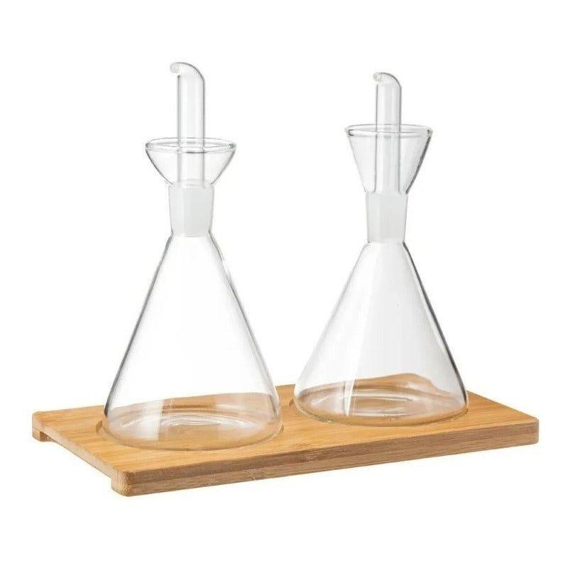 Set De Alcuzas Base Bamboo Glasso.-0