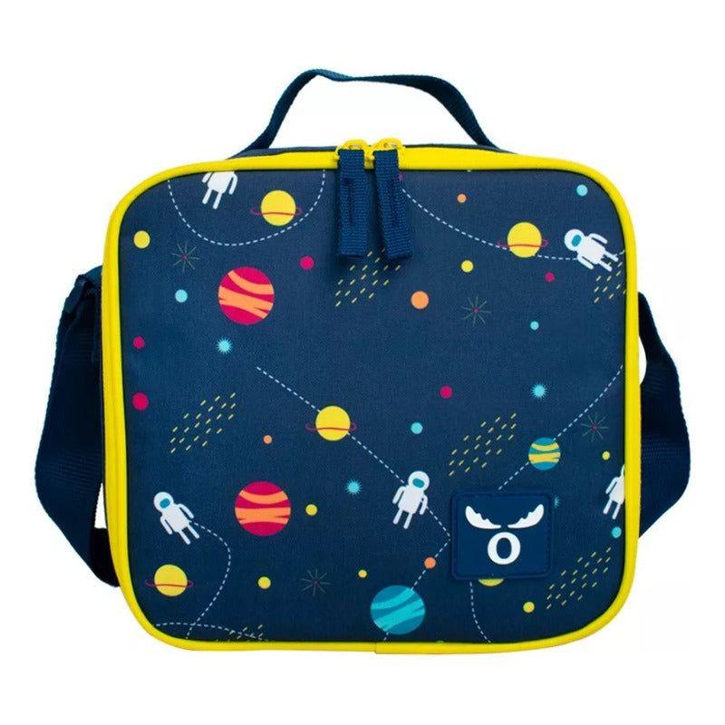 Bolso Lonchera Térmica Kids Moose Diseños Colación Escolar Color Azul Space-0