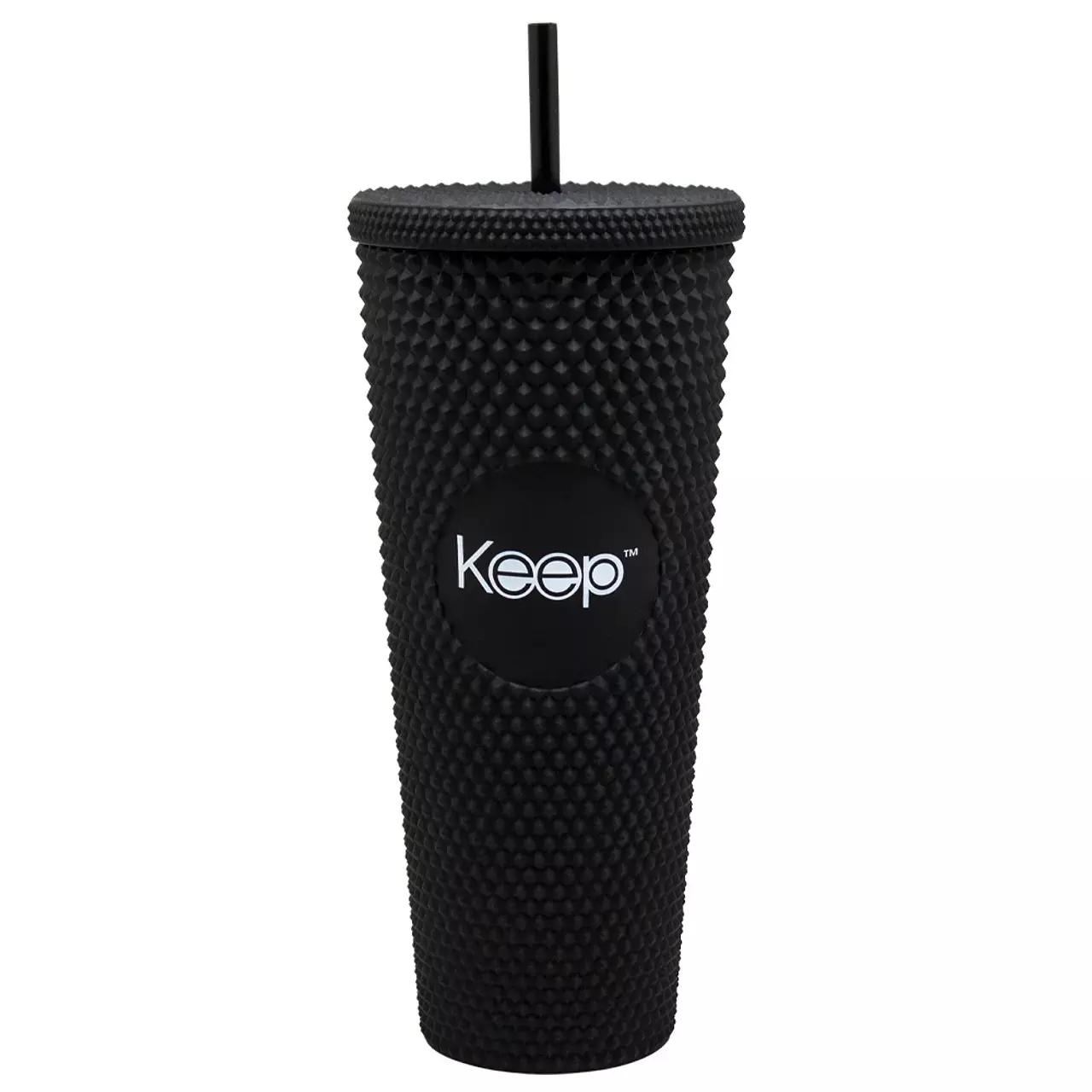 Vaso Para Café Bebidas + Bombilla Keep 710cc Tipo Starbucks Color Negro-0