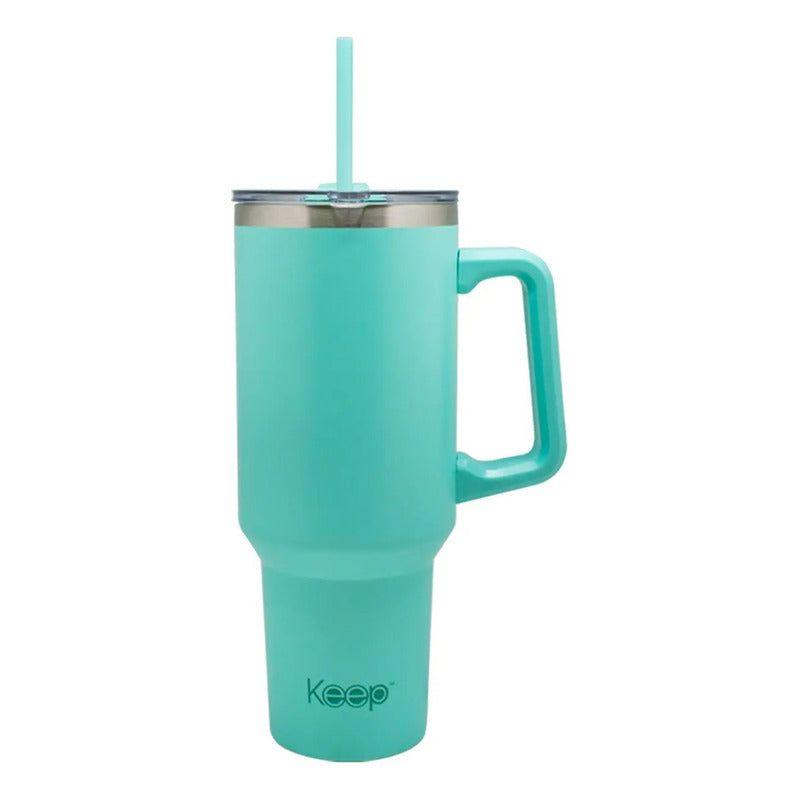      Vaso Mug Termico Portatil Acero Inoxidable 1180 Ml Keep Color Morado-0