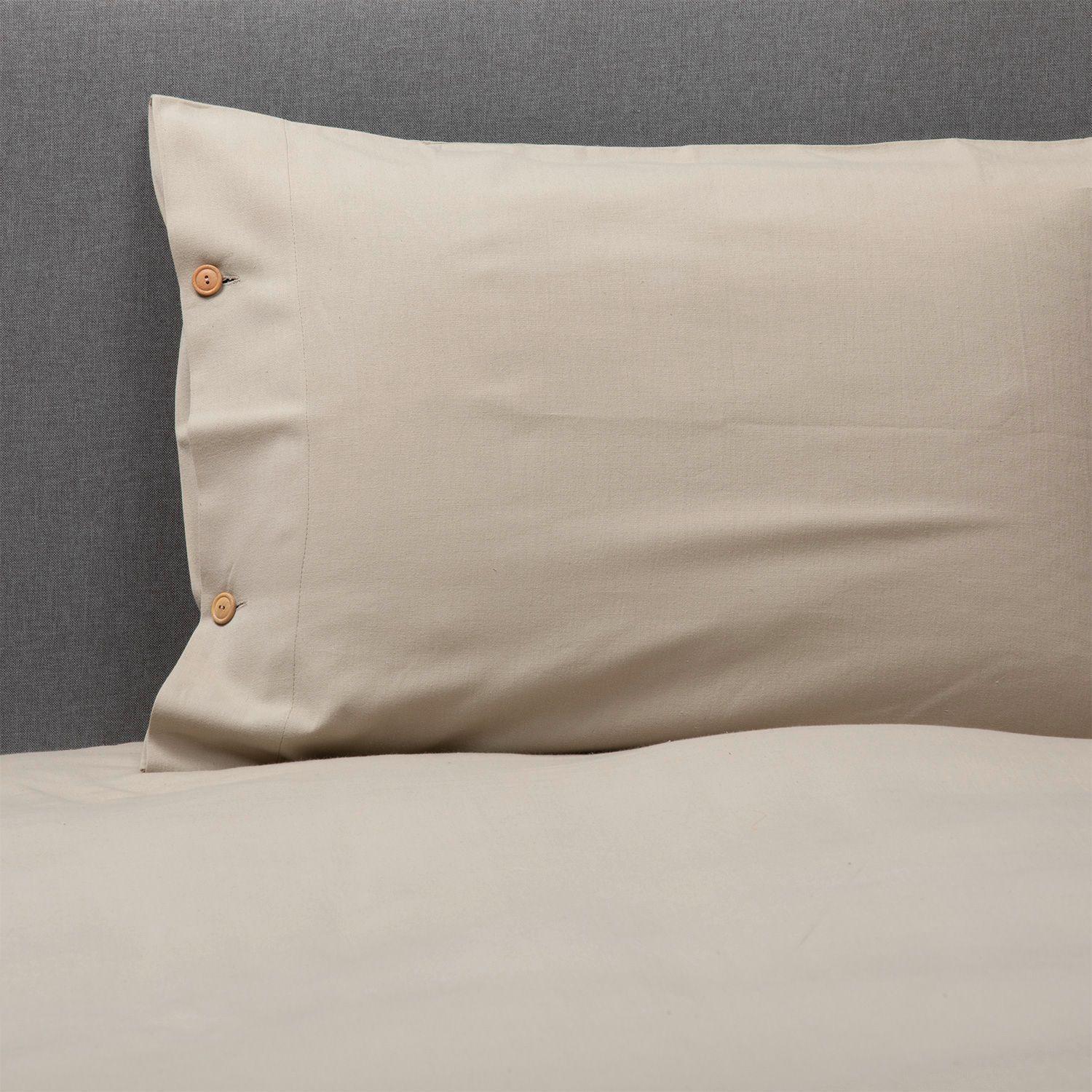 Funda de plumón arena algodón King-2