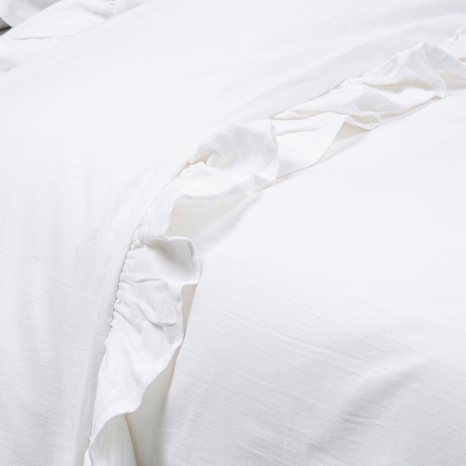 Funda de plumón vuelos blanco algodón Super King-1