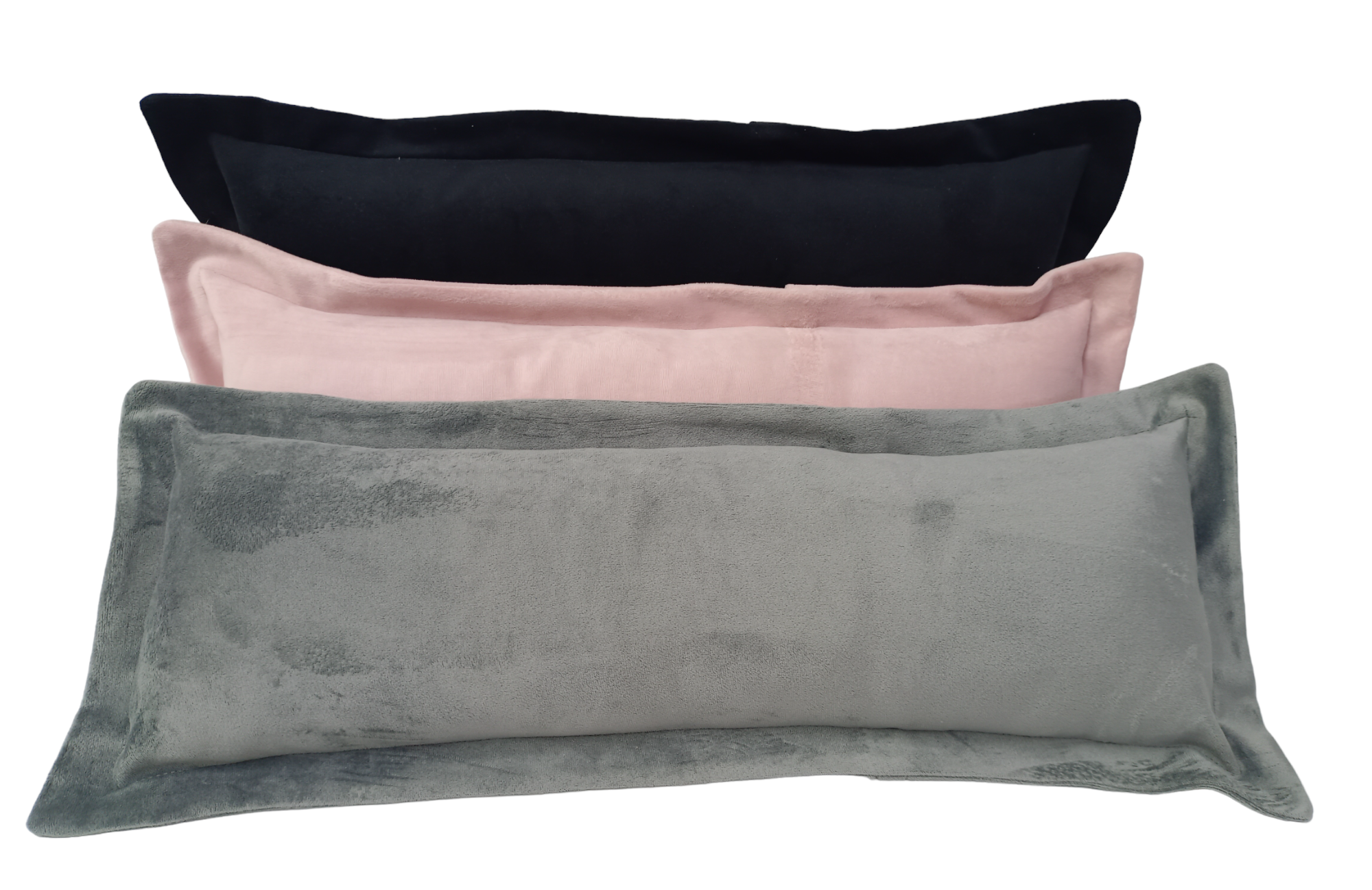 Pack 3 Cojines Negro, Palo Rosa y Gris.-0