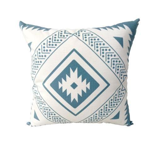 Cojin Decorativo Gretas Azul -0