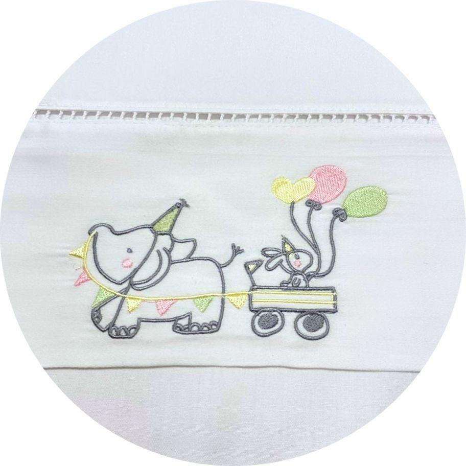 Sabanas Cuna Bebe  Carrito globo Rosa -1
