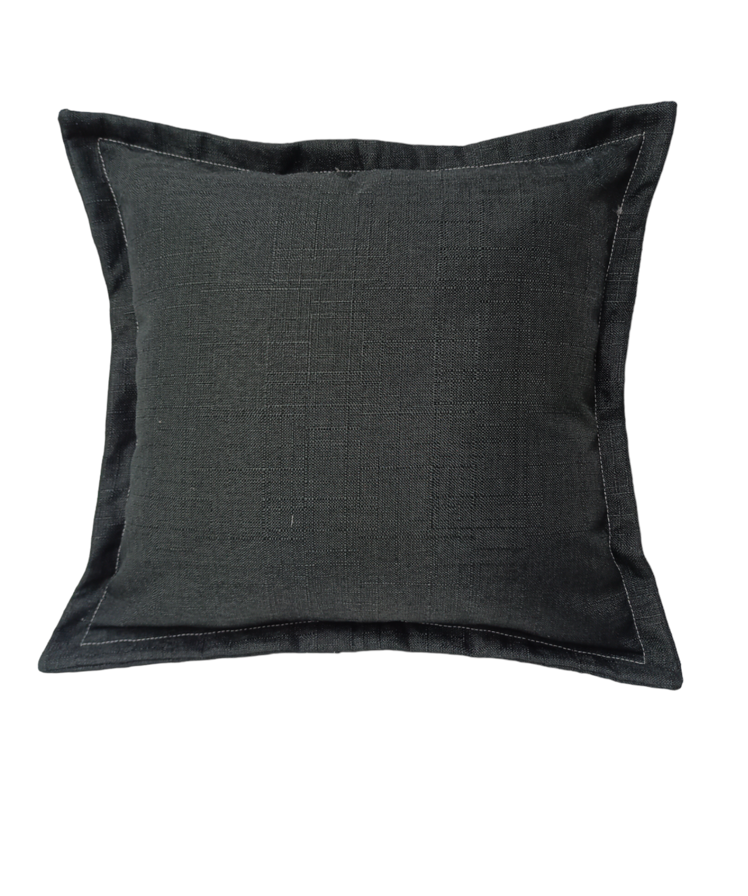 Cojin Decorativo Lino Negro.-0