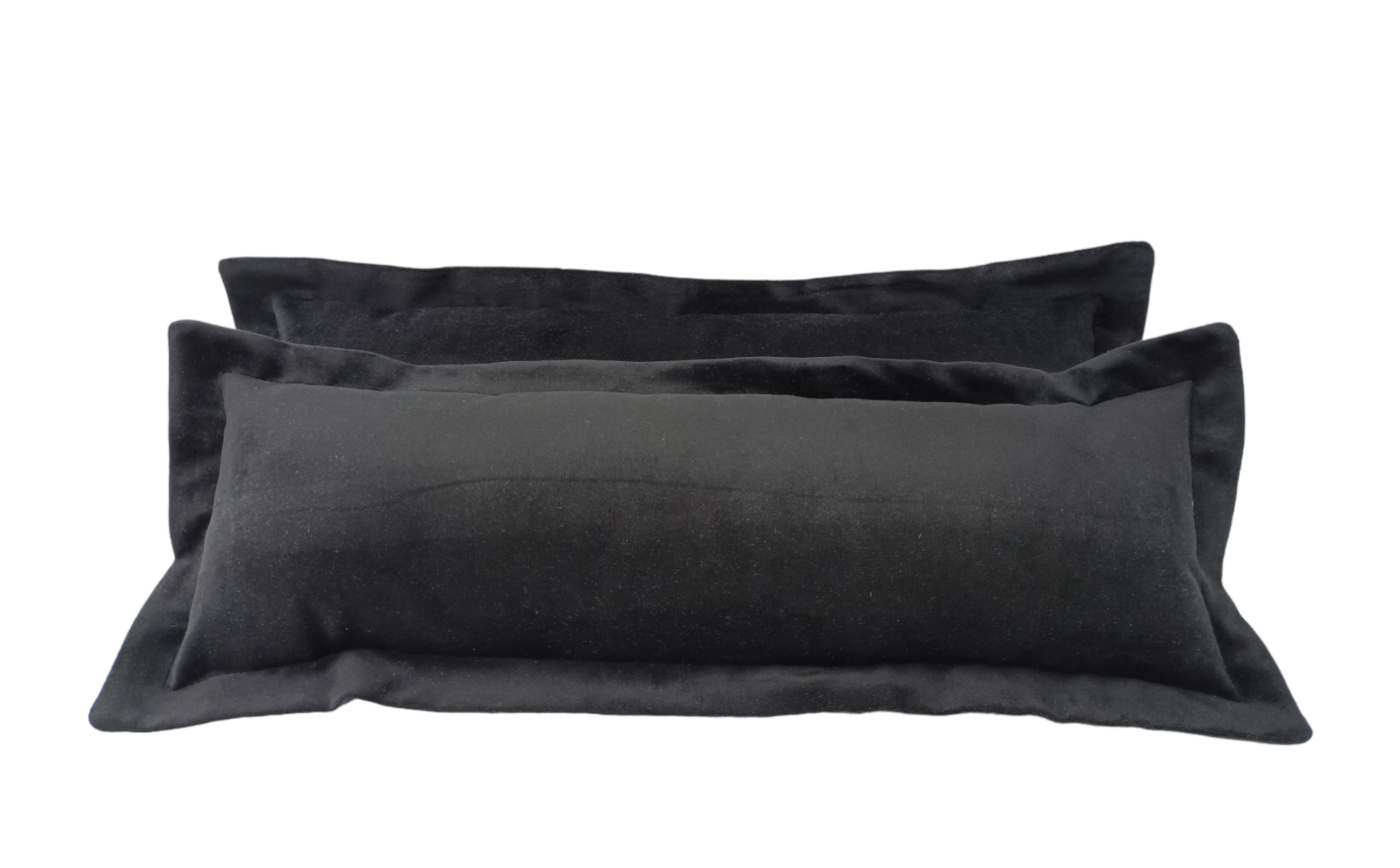 Pack 2 Cojines Felpa Negro-1