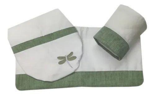 Set Baño Bordado Verde-0