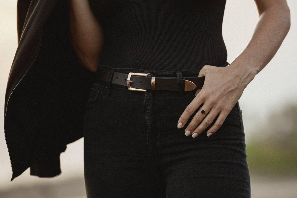 Cinturón Mujer - Metales Negro-2