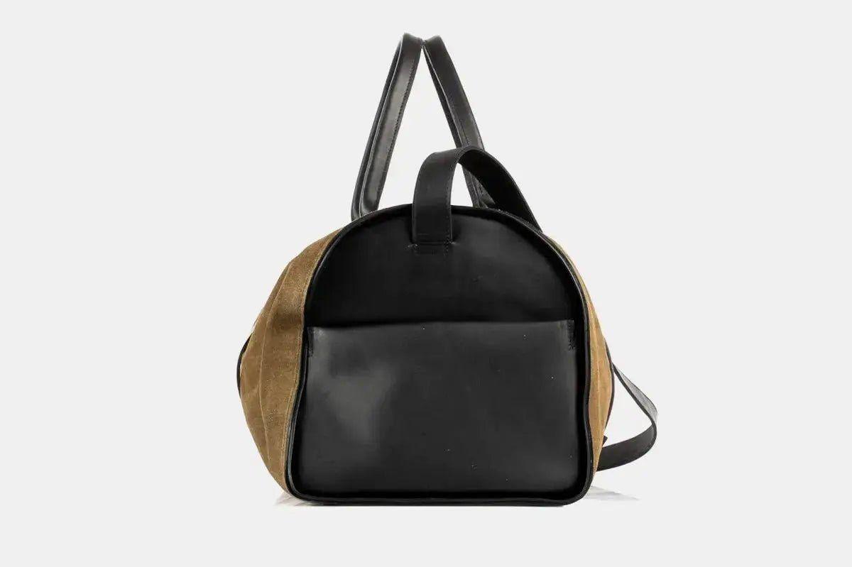 Bolso de Cuero - Wiken Suede Camo Black-2