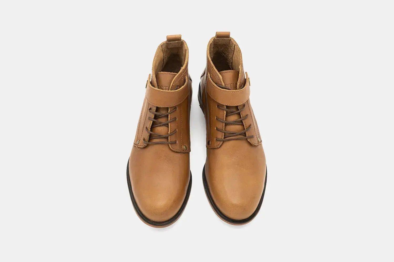 Botin Mujer de Cuero Dodo Hembra Camel Bestias-1