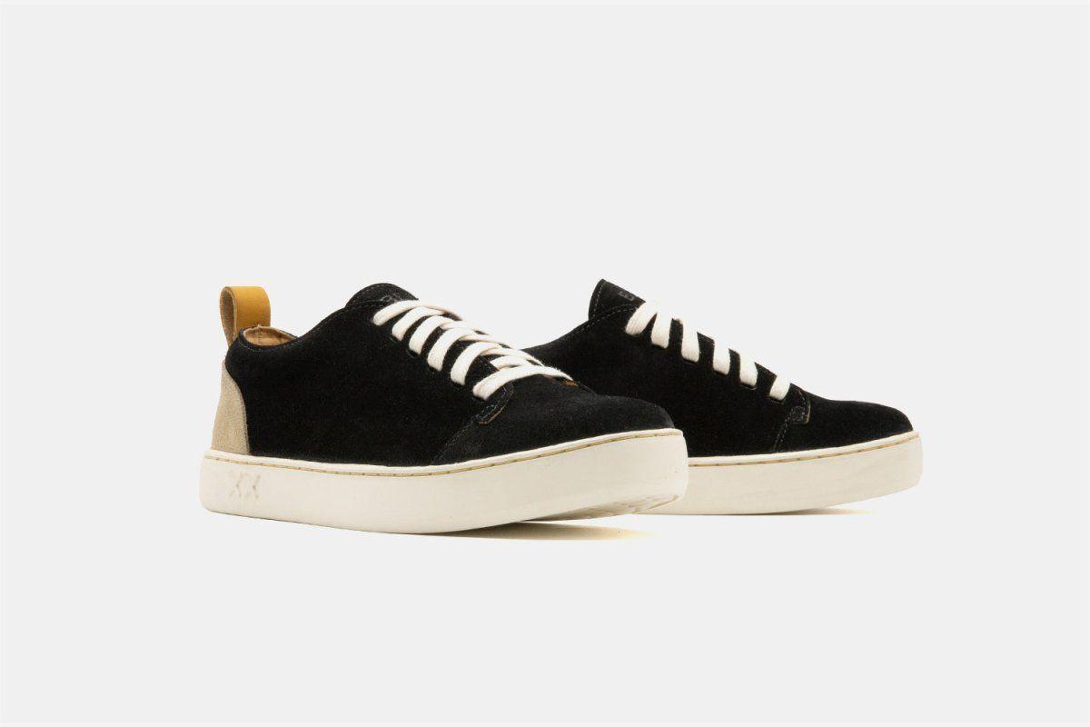 Zapatilla Mujer - Cayman Low Suede Black-2