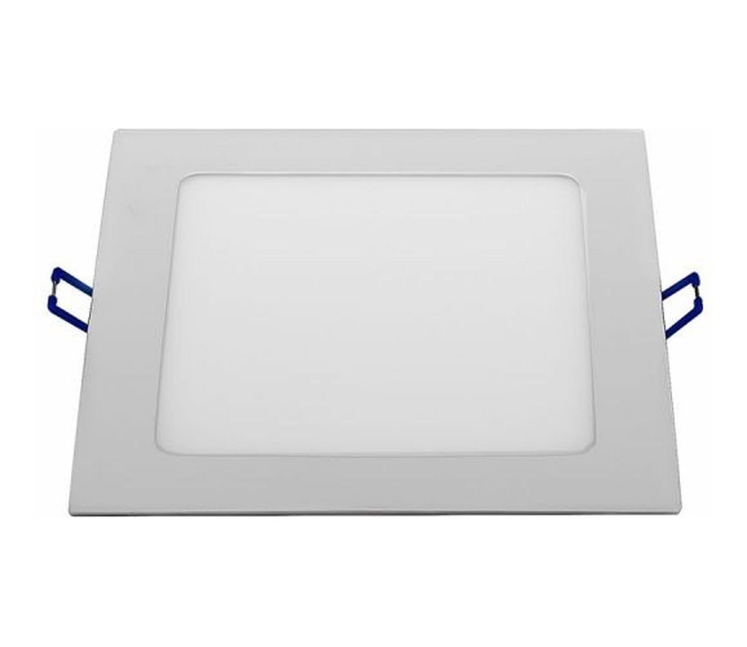 Panel Led Cuadrado Embutido 18w Luz Fria Color 6000k-0