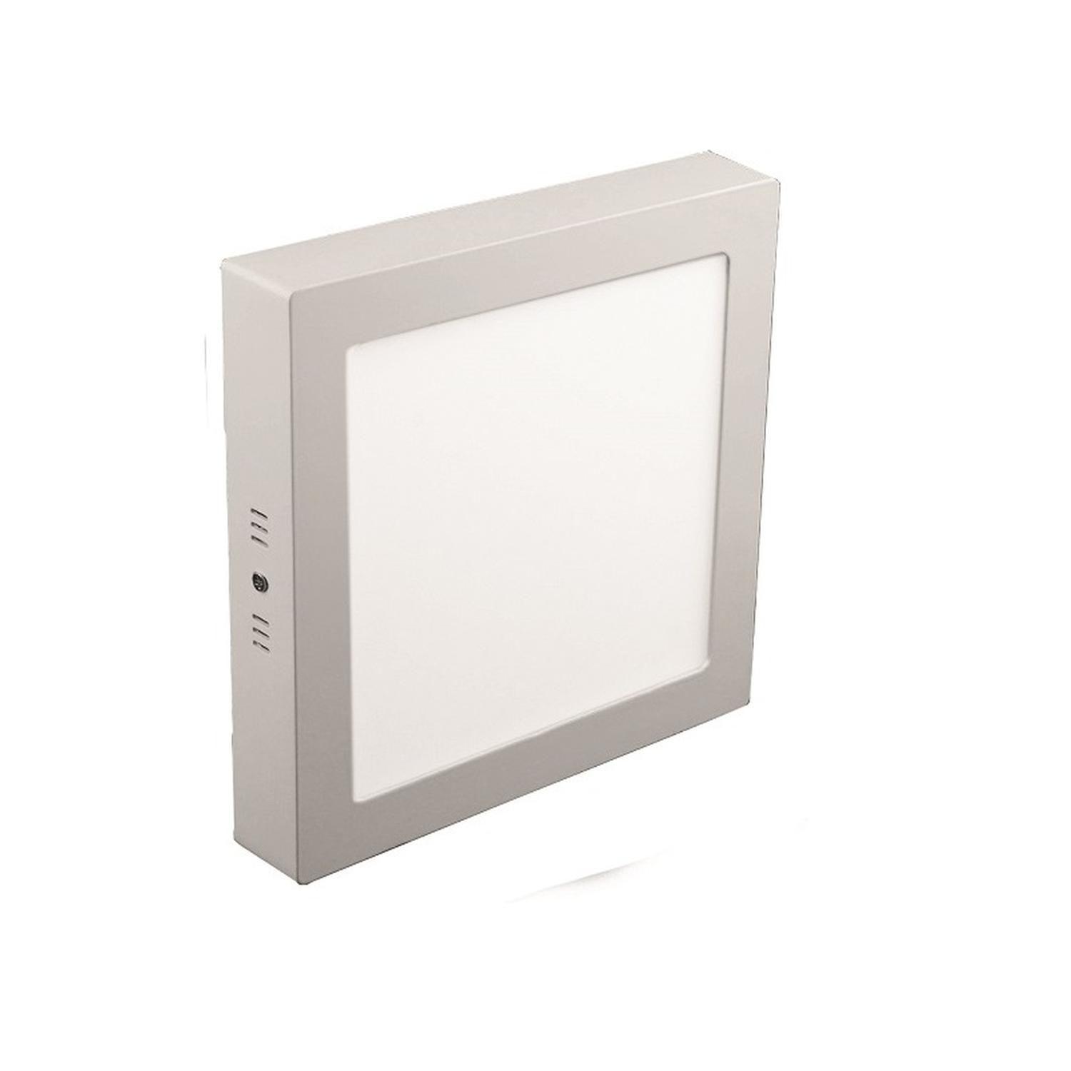 Panel Led Cuadrado Sobrepuesto 18w Luz Fria color 6000k-0