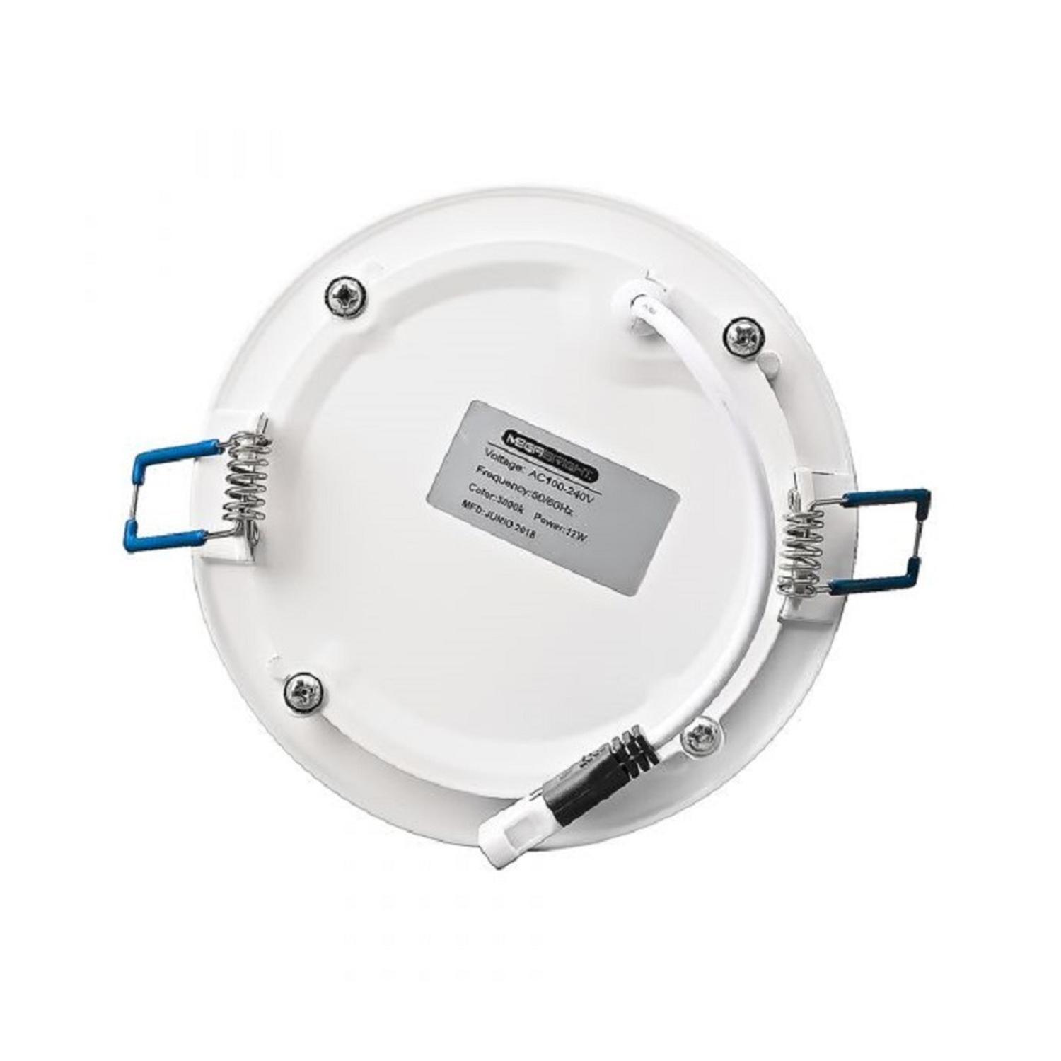 Pack 3 Panel Led Circular Embutido 18W Luz Fria 6000K-3