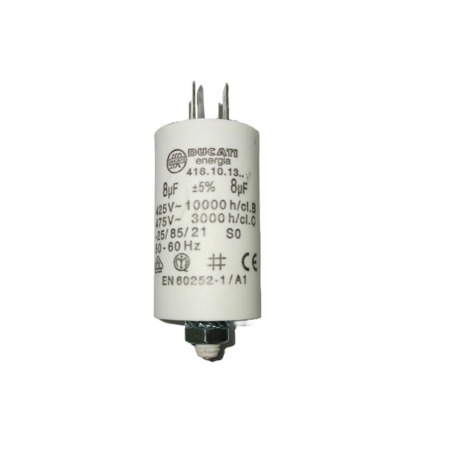 Condensador Permanente 6,3 uF Ducati con terminales-0