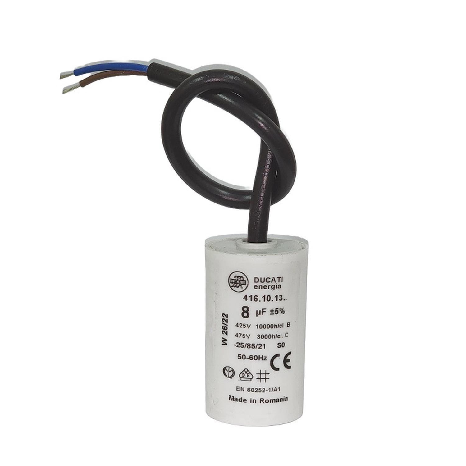 Condensador Permanente 16 Uf Con Cable-0