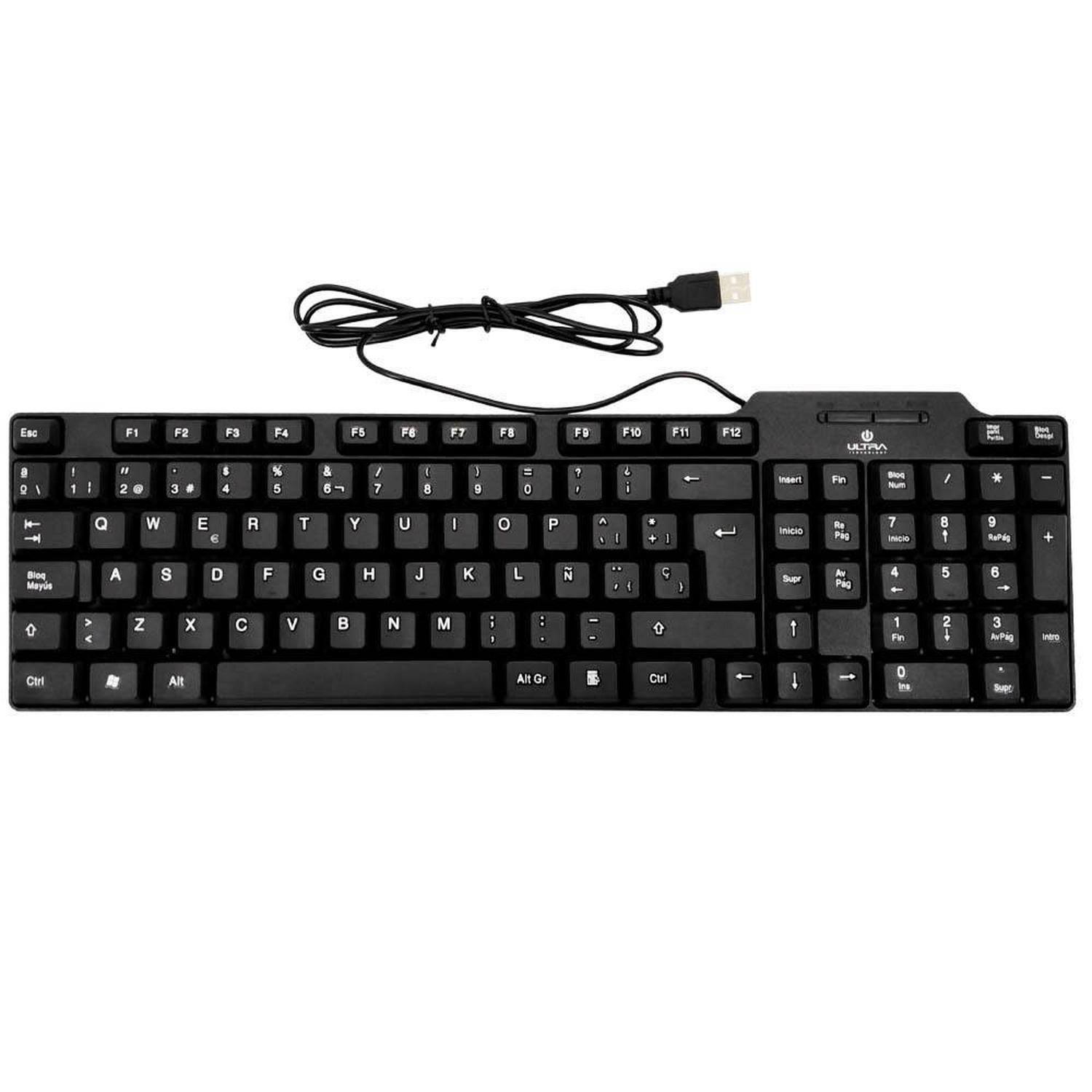 Teclado Genérico Universal USB Slim-0