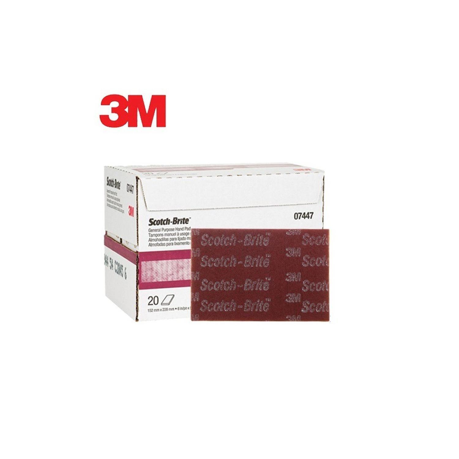 ScotchBrite Pack 3 Almohadillas Pulir Ac Inox 3M 7447-3