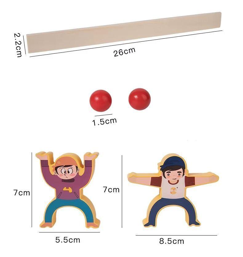 Bloques Equilibrio Madera Niños Figuras Apilables Juego Motricidad Montessori-2