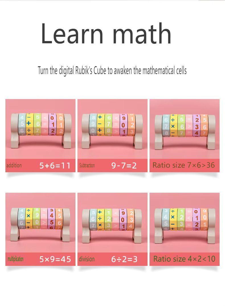 Juguete De Calculo Matemático Cilindro Tipo Rubik Montessori Cod.10039-2
