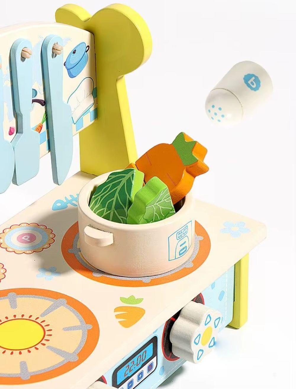 Juguete De Madera Cebra Cocina Para Niñas Niños Cod10008-5
