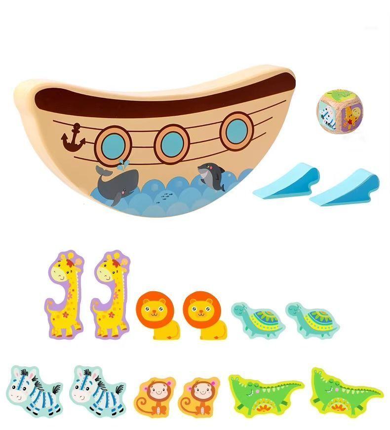 Juego Didáctico De Balance Y Equilibrio Arca De Animales Cod.10037-0
