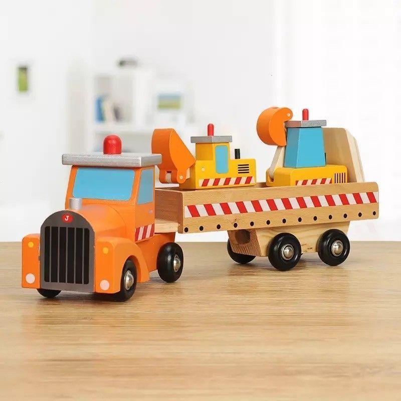 Set Camión De Construcción En Madera Hot WELLA Cod10001-0
