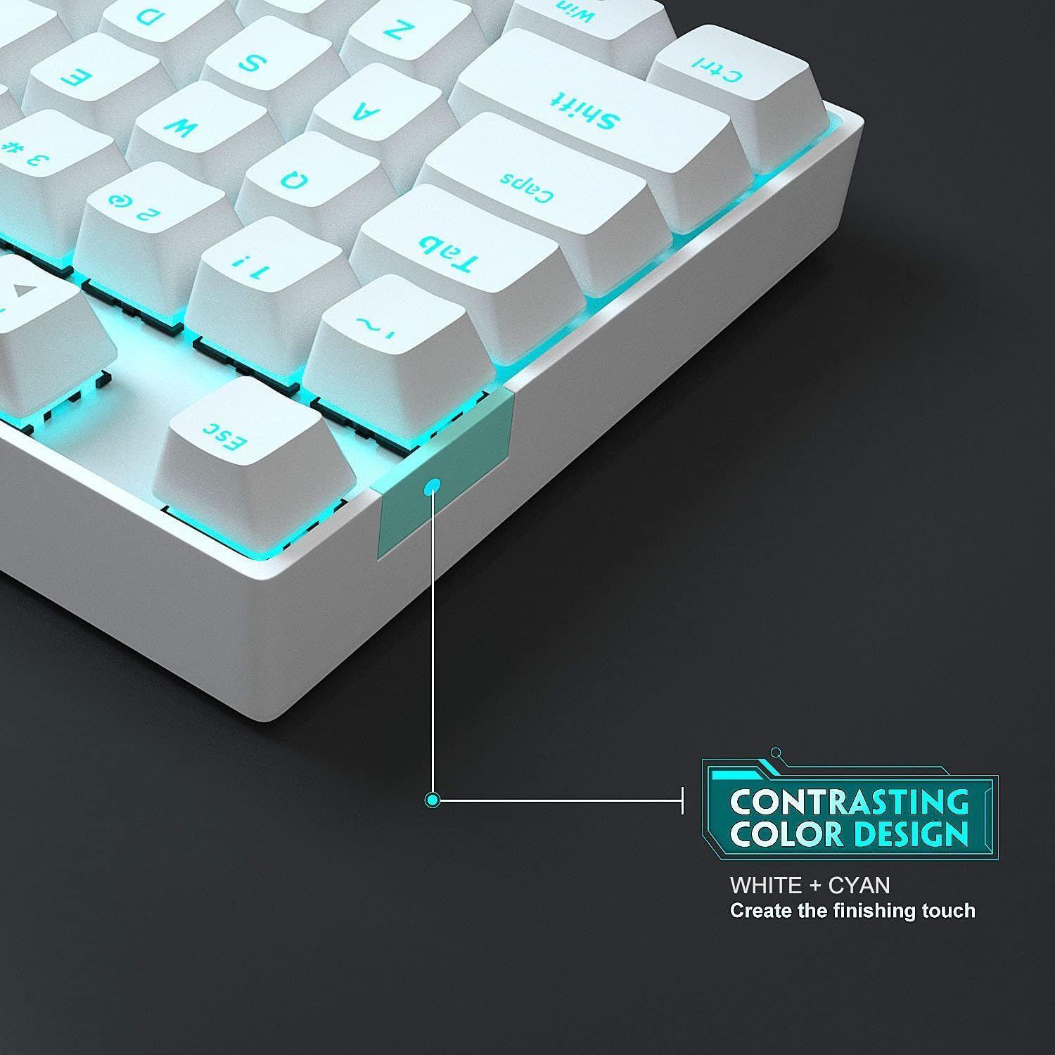 Magegee teclado mecanico MK-star  - Blanco - blue switch- Español-1