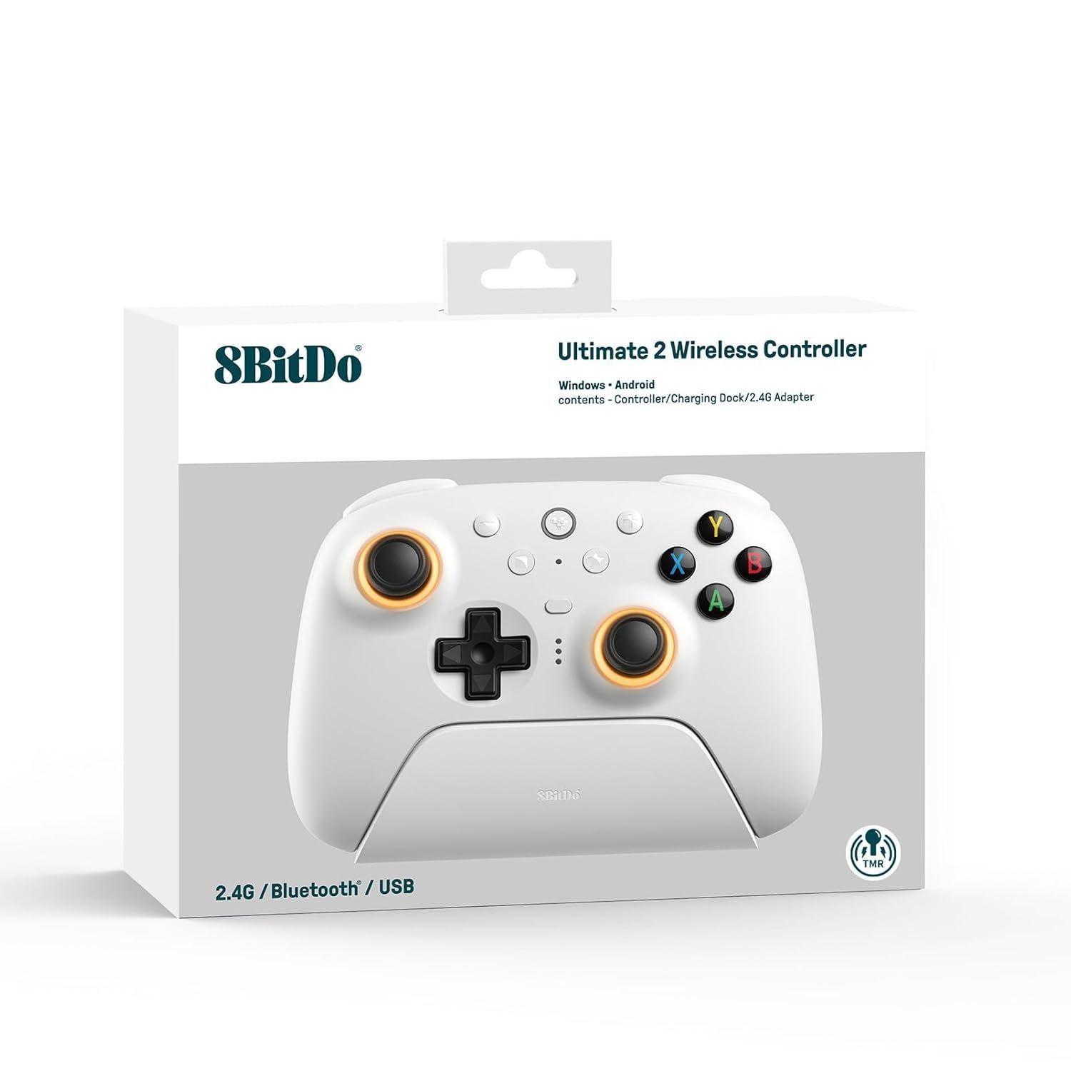 8BitDo Ultimate 2 Wireless Controller - White-5