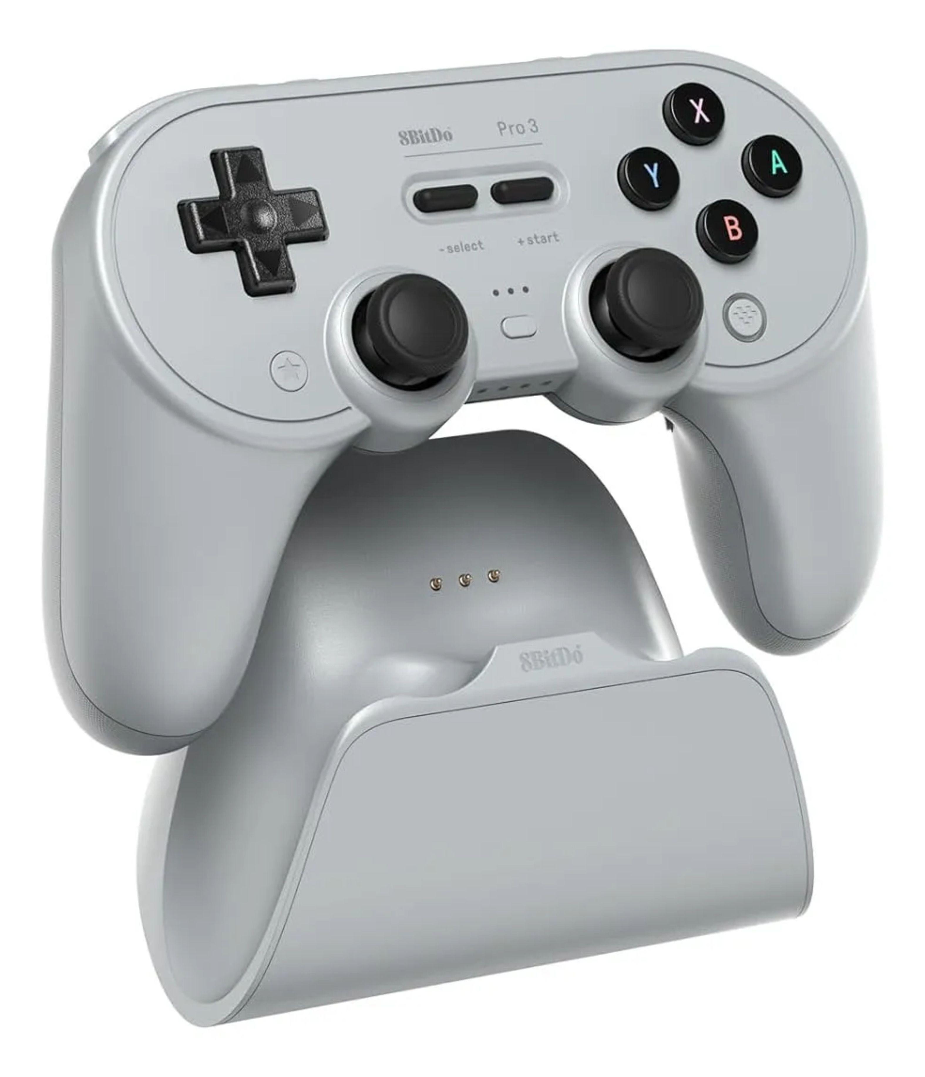 8BitDo Pro 3 Mando Bluetooth Gris - Pc / Switch 1 Y 2 / Apple / Android-0