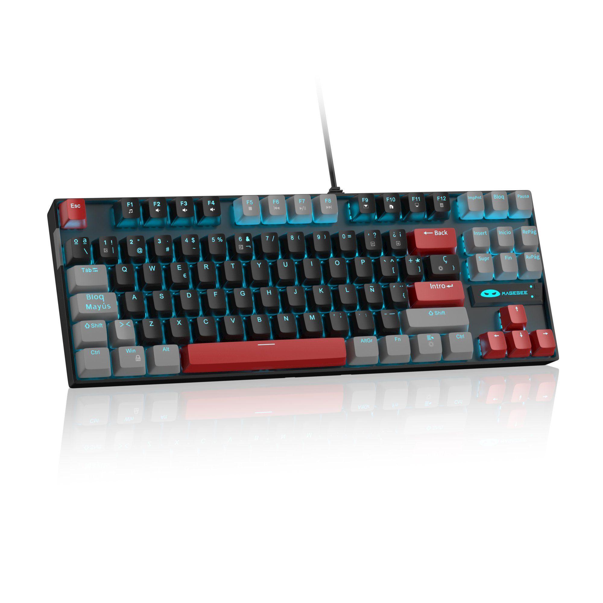 Magegee teclado mecánico MK-star  - Gris con negro - red switch - Español-2