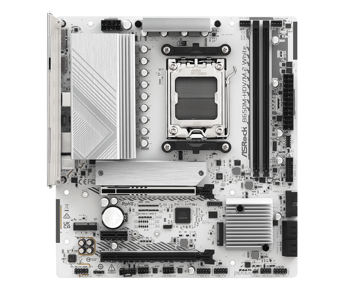 ASROCK AMD (AM5) B650M-HDV/M.2 WHITE-3