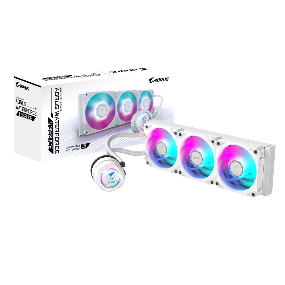 Aorus GP-AORUS WATERFORCE II 360I ICE blanca-4