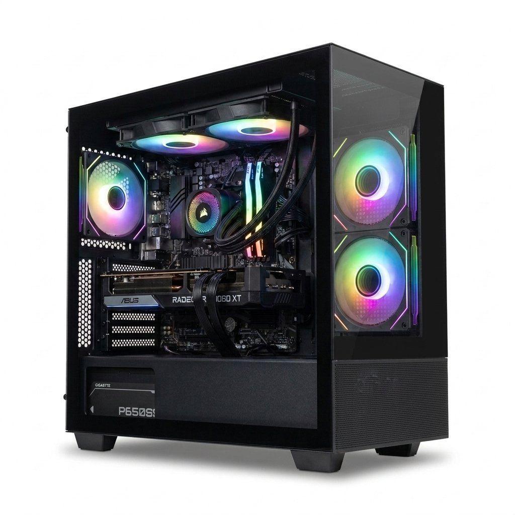 PC Gold 2 Ryzen 5700x / 9060 XT 16GB/ 16GB DDR4/ 500GB NVME-0